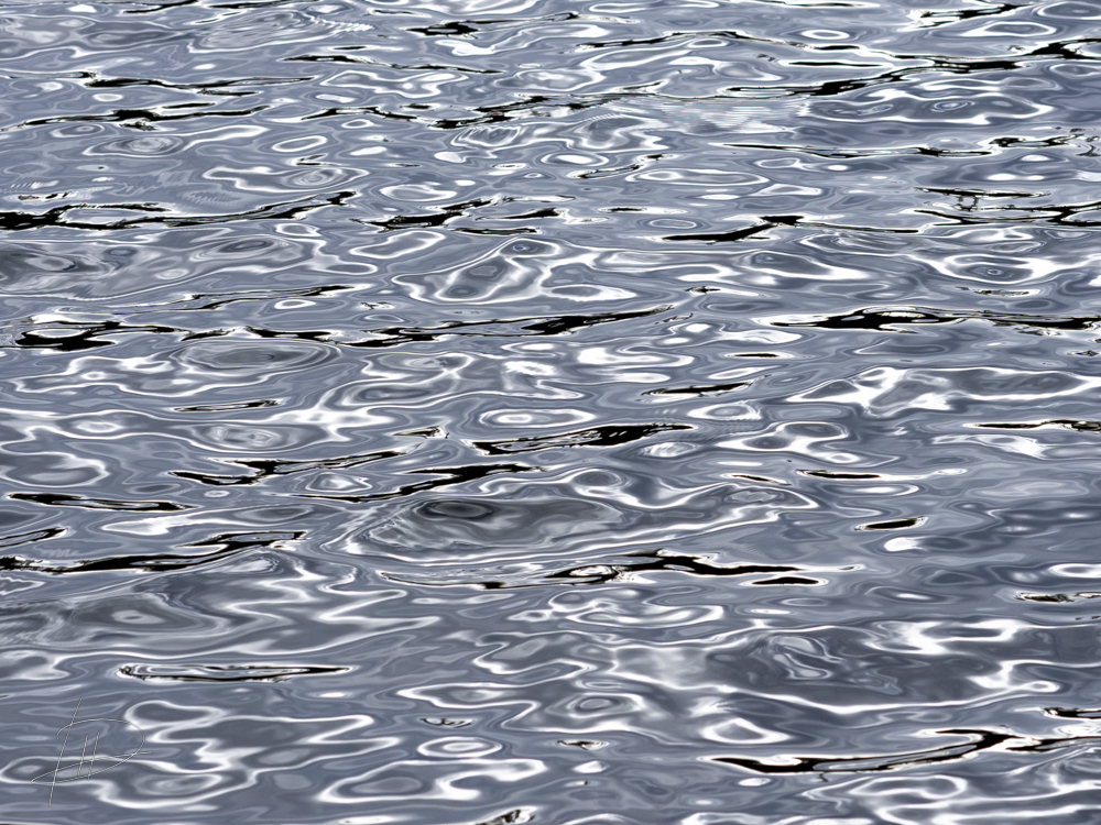 Ripples on an alpine lake.