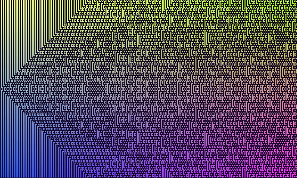 1D Cellular Automaton - Rule 73